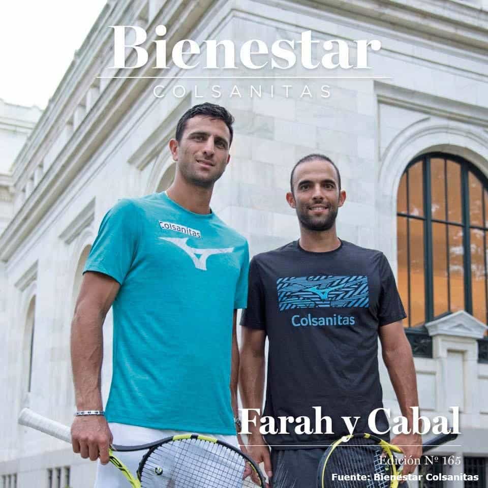 Farah y Cabal, los tenistas respaldados por Colsanitas
