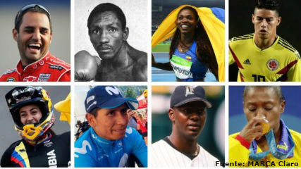 Famosos y exitosos deportistas colombianos